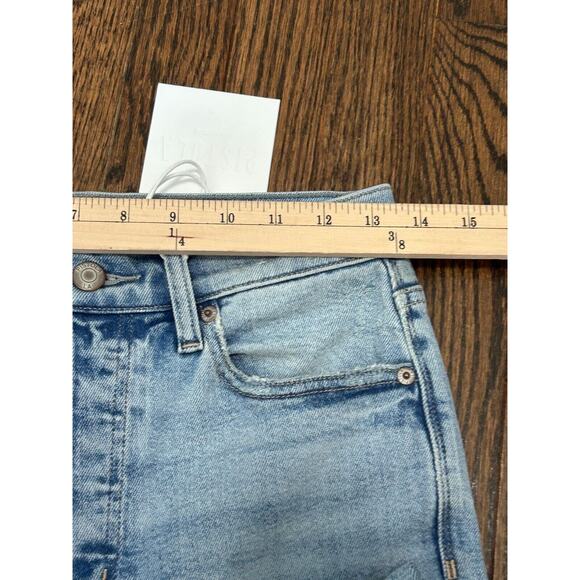 PISTOLA Charlie Jeans Womens Blue Size 26 Button Fly Straight Leg Distressed NWT - Picture 5 of 11